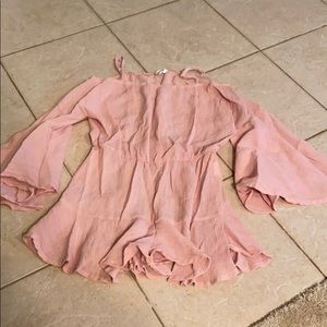 Shein Girls Pink Romper
